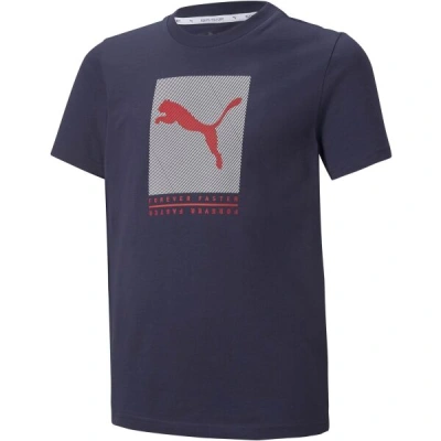 Puma ACTIVE SPORTS GRAPHIC TEE Dětské triko, tmavě modrá, velikost