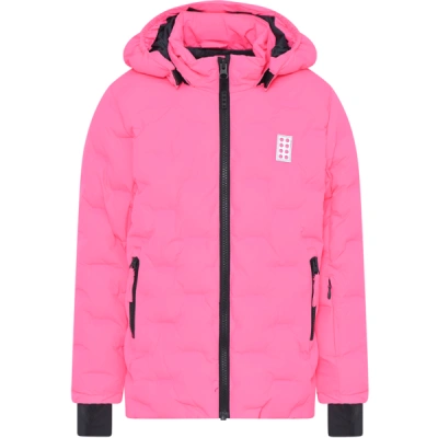 LEGO&reg; kidswear LWJIPE 706 JACKET Dětská lyžařská bunda, růžová, velikost