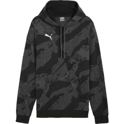 Puma INDIVIDUAL LIGA CAMO HOODY Pánská mikina, černá, velikost