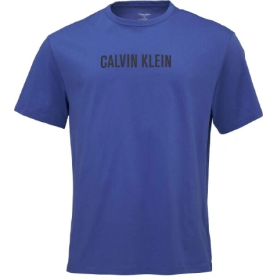 Calvin Klein S/S CREW NECK Pánské tričko, modrá, velikost