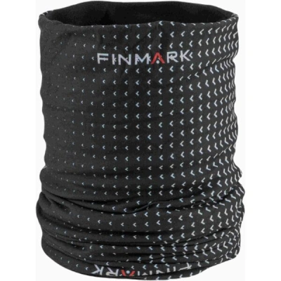 Finmark MULTIFUNCTIONAL SCARF WITH FLEECE Multifunkční šátek, černá, velikost