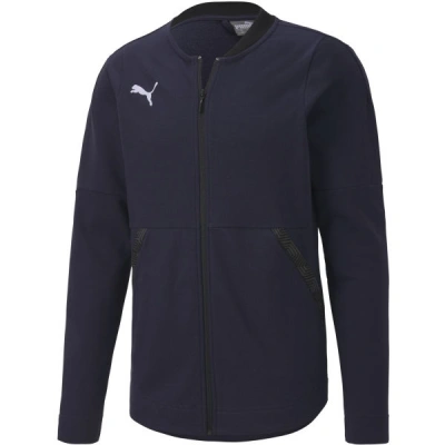 Puma TEAM FINAL 21 CASUALS JACKET Pánská bunda, tmavě modrá, velikost