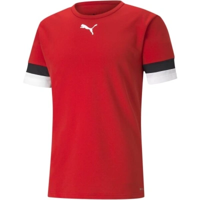 Puma TEAMRISE JERSEY TEE Pánské fotbalové triko, červená, velikost