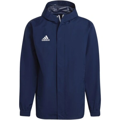 adidas ENTRADA 22 ALL WEATHER JACKET Pánská fotbalová bunda, modrá, velikost