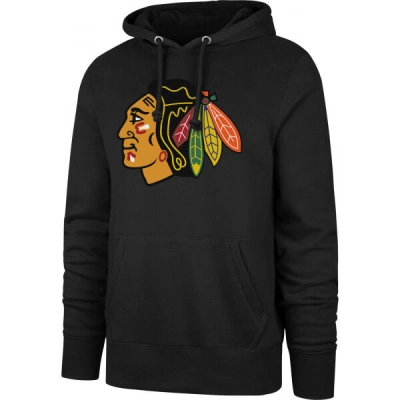 47 NHL CHICAGO BLACKHAWKS IMPRINT BURNSIDE HOOD Klubová mikina, černá, velikost