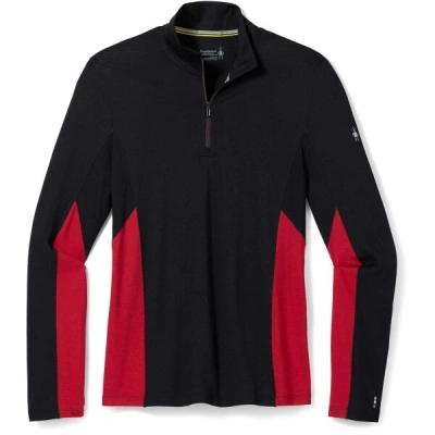 Smartwool M MERINO SPORT LONG SLEEVE 1/4 ZIP Pánský svetr, černá, velikost