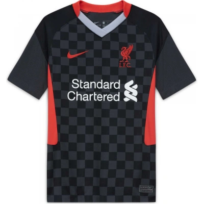 Nike LIVERPOOL FC STADIUM Chlapecké fotbalové tričko, černá, velikost