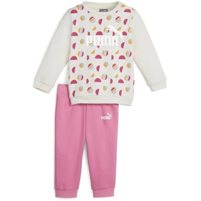 Puma ESSENTIALS + SUMMER CAMP INFANTS JOGGER TR Dětská souprava, růžová, velikost