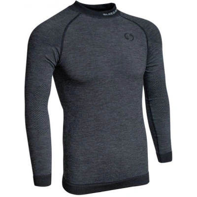 Blizzard MENS LONG SLEEVE WOOL Pánské funkční merino triko, tmavě šedá, velikost