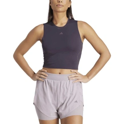 adidas HIIT CROP TANK Dámské tréninkové tílko, černá, velikost