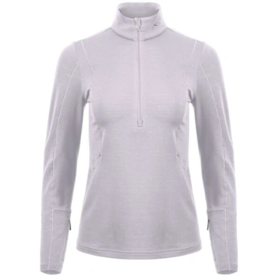 Kjus TRACE MIDLAYER HALF-ZIP W Dámská mikina stření vrstva, šedá, velikost