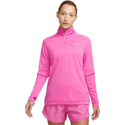 Nike DRI-FIT PACER Dámská tréninková mikina, růžová, velikost