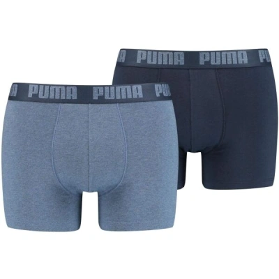 Puma BASIC 2P Pánské boxerky, světle modrá, velikost