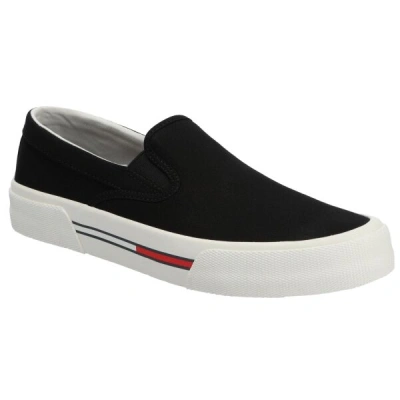 Tommy Hilfiger TOMMY JEANS SLIP ON CANVAS Pánské nízké tenisky, černá, velikost