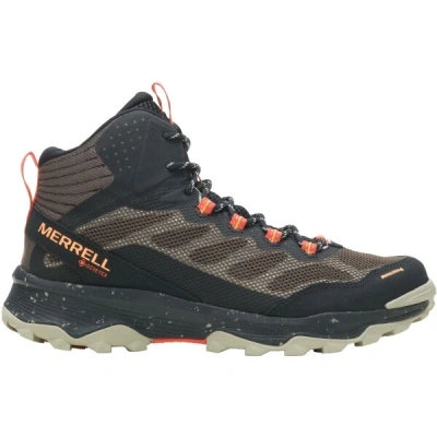 Merrell SPEED STRIKE MID GTX Pánské outdoorové boty, khaki, velikost 42