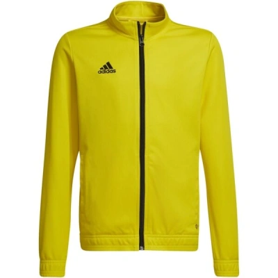 adidas ENTRADA 22 TRACK JACKET Juniorská fotbalová mikina, žlutá, velikost