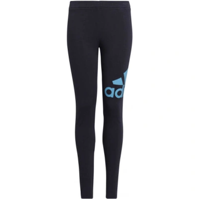 adidas BIG LOGO LEGGINGS Dívčí legíny, tmavě modrá, velikost