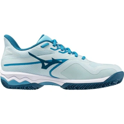 Mizuno WAVE EXCEED LIGHT 2 CC W Dámská tenisová obuv, světle modrá, velikost 38.5