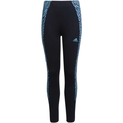 adidas DESIGNED TO MOVE LEGGINGS Dívčí legíny, tmavě modrá, velikost