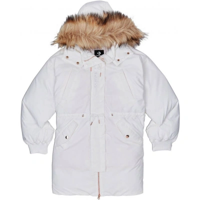 Converse WOMENS DOWN PARKA Dámská zimní parka, bílá, velikost