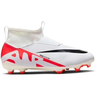 Nike JR ZOOM MERCURIAL SUPERFLY 9 ACADEMY FG/MG Dětské kopačky, bílá, velikost 37.5