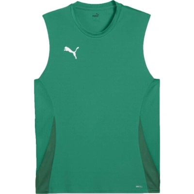 Puma TEAMGOAL SLEEVELESS JERSEY Pánské sportovní tílko, zelená, velikost