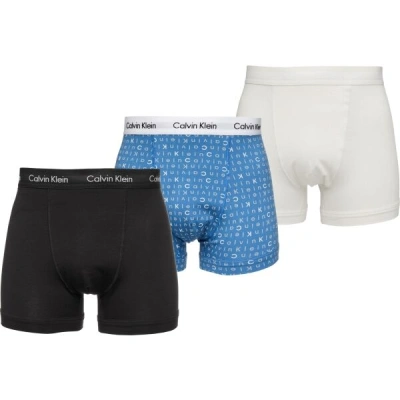 Calvin Klein 3 PACK TRUNKS - STRETCH Pánské trenýrky, černá, velikost