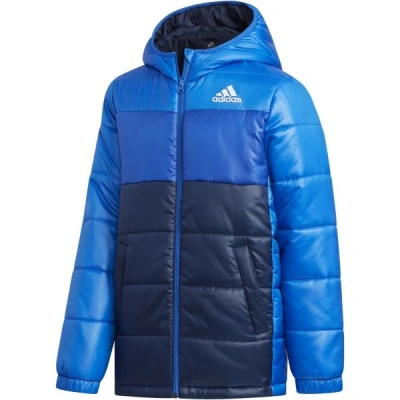 adidas PADDED Juniorská zimní bunda, modrá, velikost