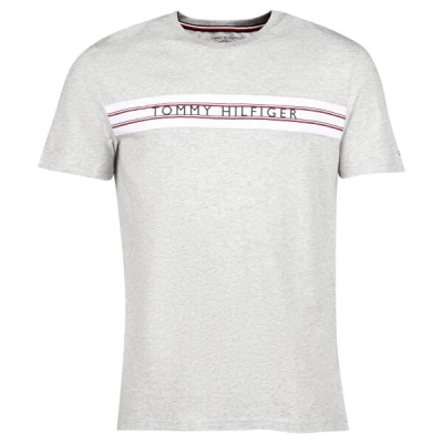 Tommy Hilfiger CLASSIC-CN SS TEE PRINT Pánské tričko, šedá, velikost