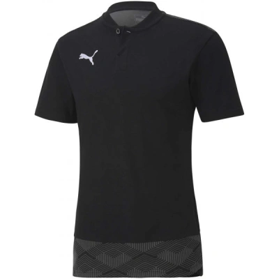 Puma TEAM FINAL 21 CASUALS POLO SHIRT Unisex triko, černá, velikost