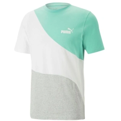 Puma POWER CAT TEE Pánské triko, šedá, velikost