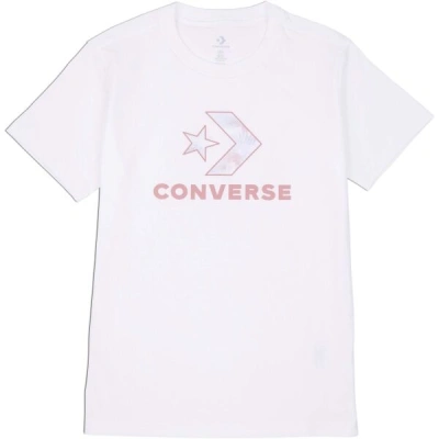 Converse SEASONAL STAR CHEVRON SS TEE Dámské tričko, bílá, velikost