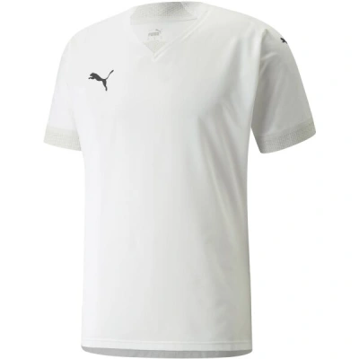 Puma TEAM FINAL JERSEY TEE Pánské fotbalové triko, bílá, velikost