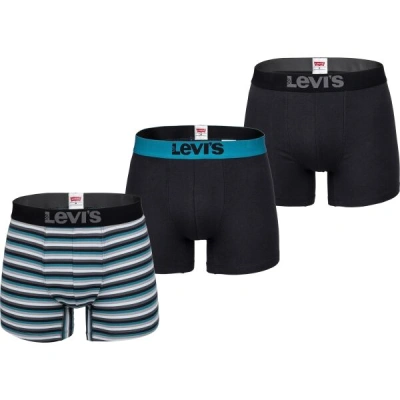 Levi's&reg; MEN BACK IN SESSION TRUNK 3P Pánské boxerky, černá, velikost