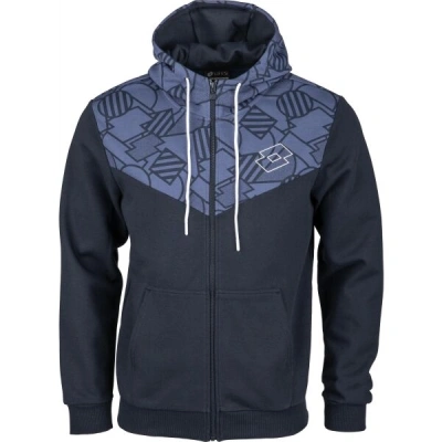 Lotto ATHLETICA PRIME FULL-ZIP HOODIE Pánská mikina, tmavě modrá, velikost