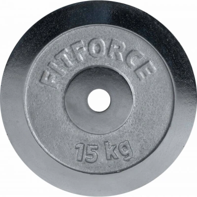 Fitforce PLC 15 KG x 30 MM Nakládací kotouč, stříbrná, velikost